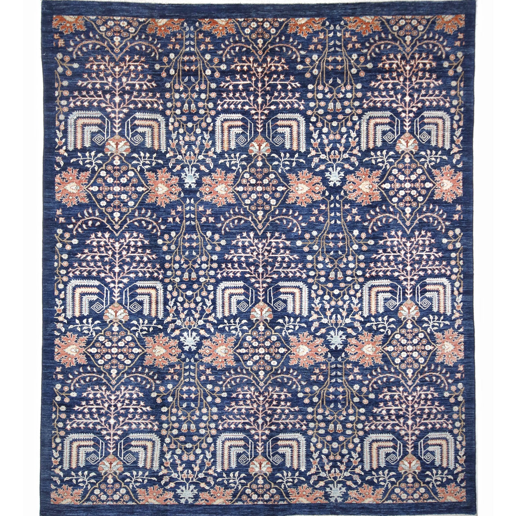 ARYANA ARYAN NAVY / ORANGE 8' X 9'8"