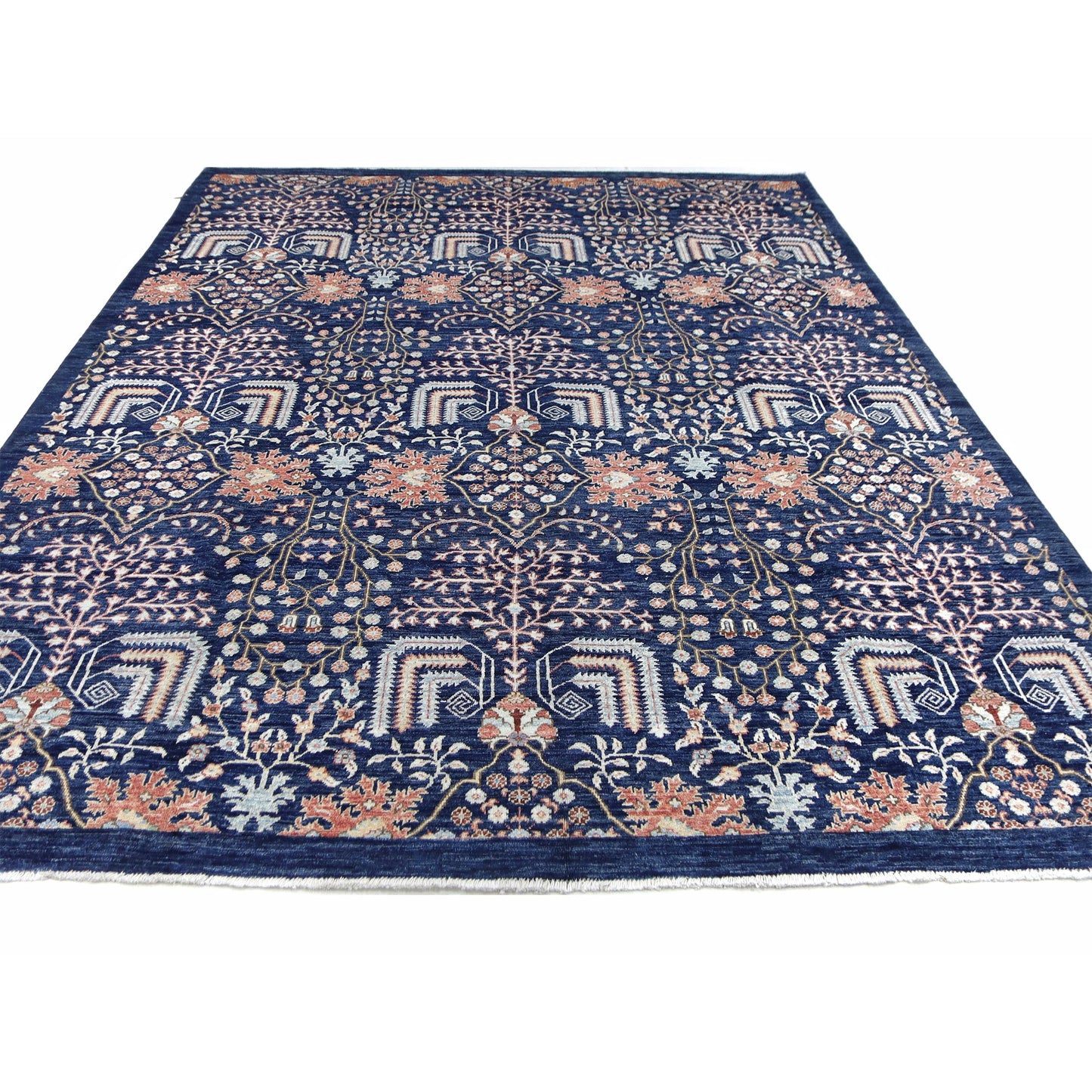 ARYANA ARYAN NAVY / ORANGE 8' X 9'8"