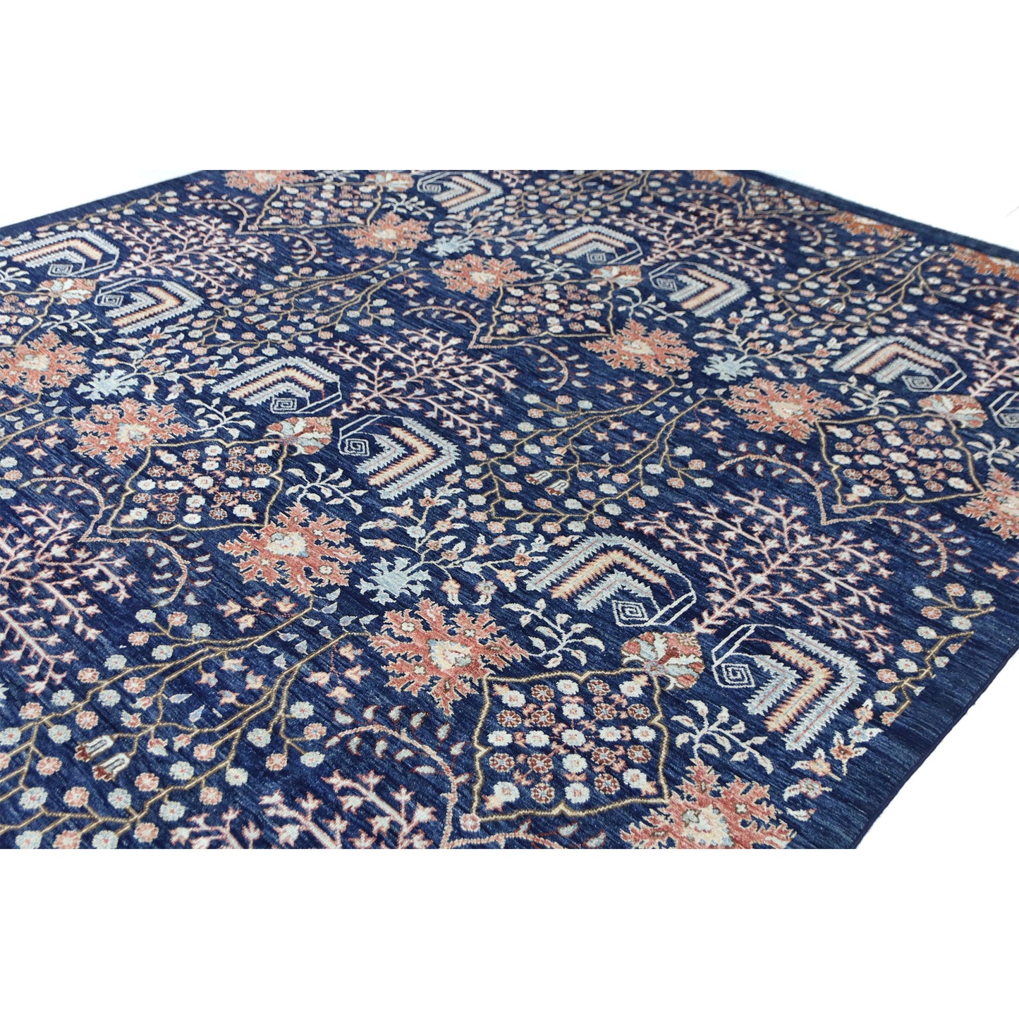ARYANA ARYAN NAVY / ORANGE 8' X 9'8"