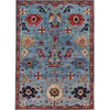ARYANA ARYAN LIGHT BLUE / RED 4'2" X 5'10"