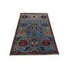ARYANA ARYAN LIGHT BLUE / RED 4'2" X 5'10"