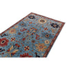 ARYANA ARYAN LIGHT BLUE / RED 4'2" X 5'10"