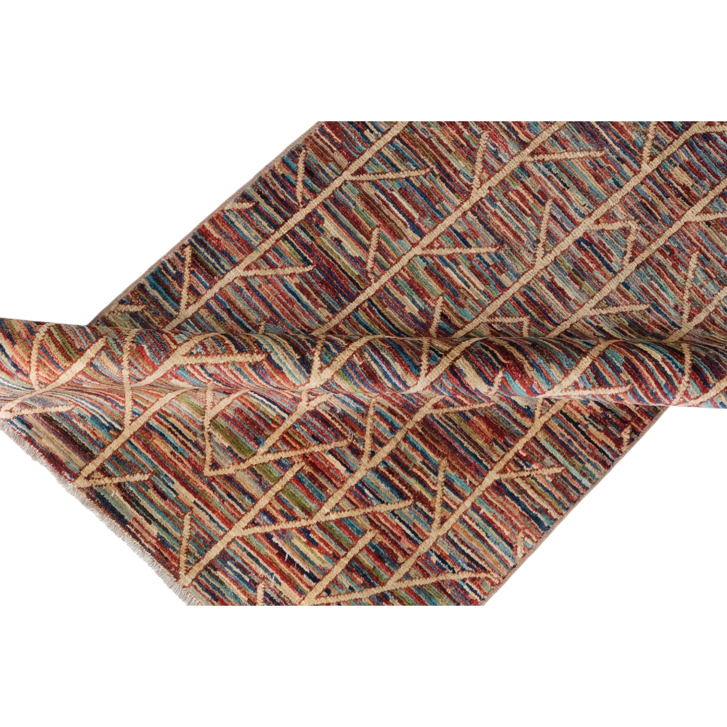 ARYANA ARYAN IVORY / RED 2'6" X 9'6"