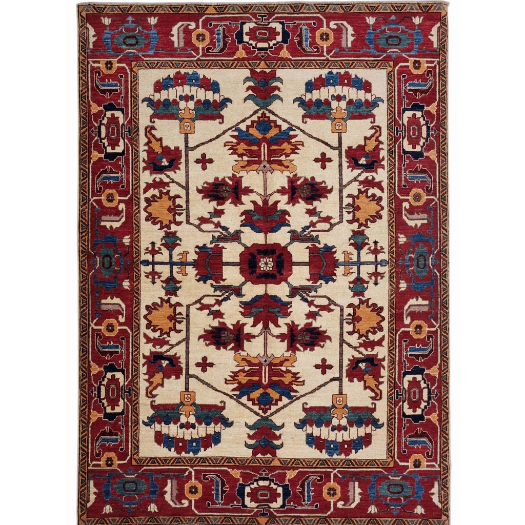 ARYANA ARYAN IVORY / RED 5'2" X 7'1"