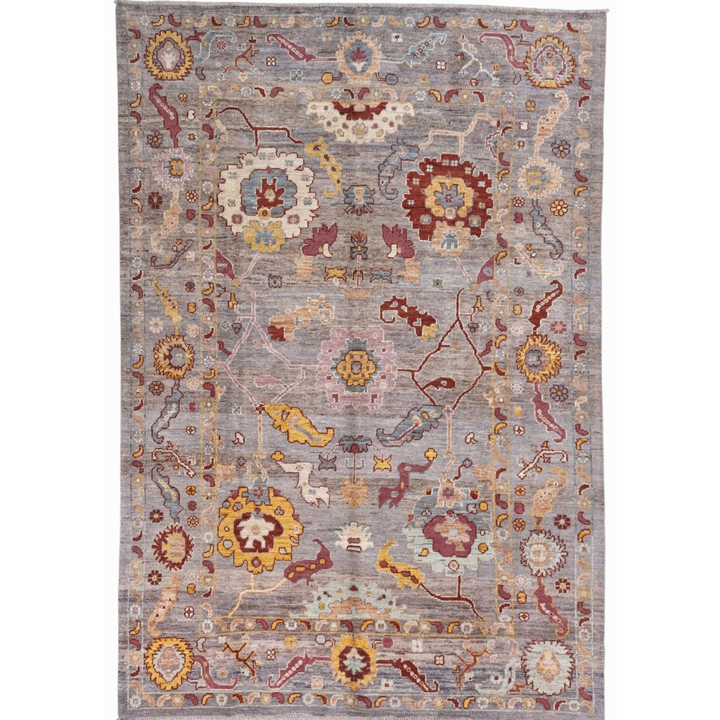 ARYANA ARYAN LIGHT BLUE / RED 6' X 8'8"