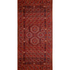 SEMI-ANTIQUE RUSSIAN BASHIR RED 10'7" X 20'9"