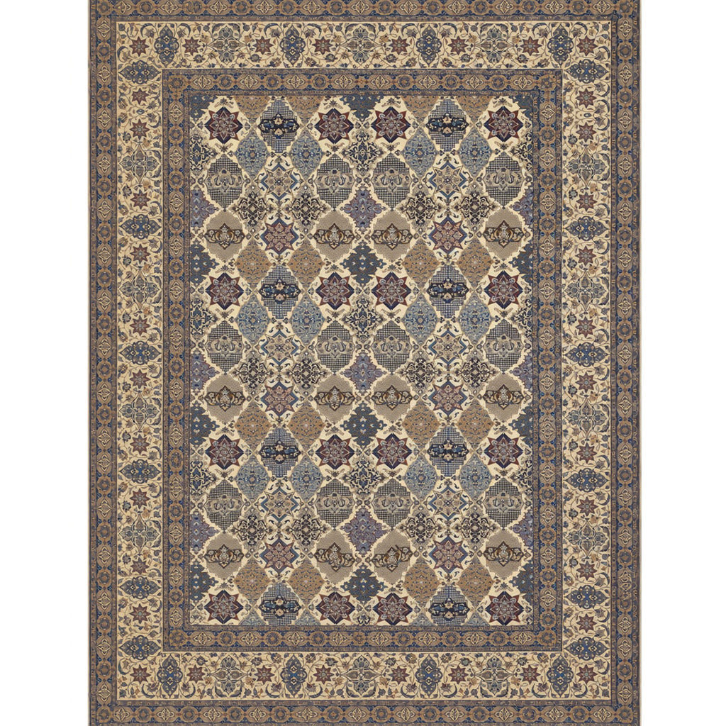 ANTIQUE PERSIAN FINE NAIN BLUE / IVORY 14' X 21'