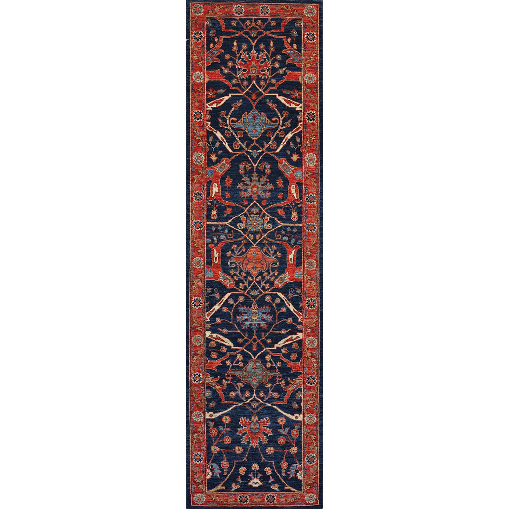 ARYANA ARYAN NAVY / RED 2'6" X 9'9"