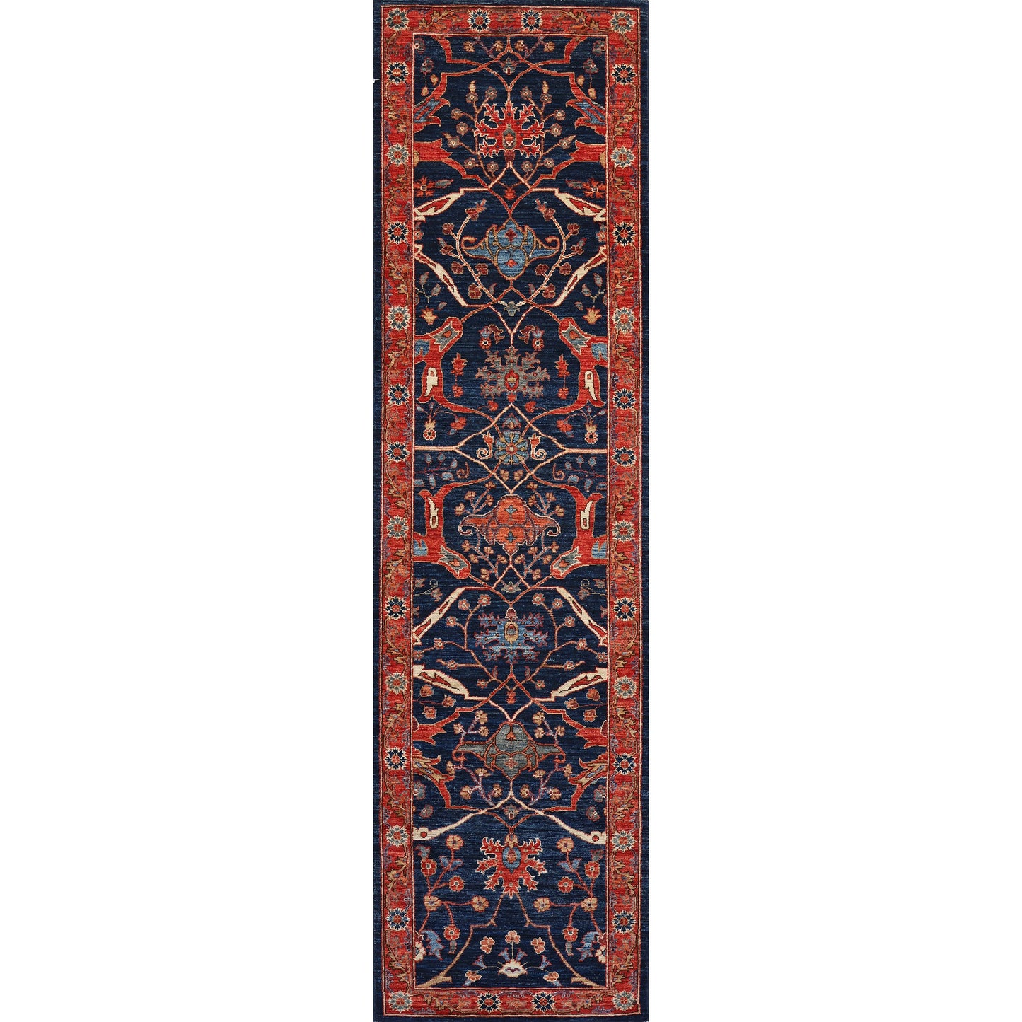 ARYANA ARYAN NAVY / RED 2'6" X 9'9"