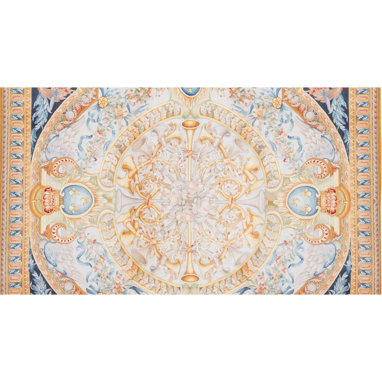 RENAISSANCE SAVONNERIE S194N NAVY / IVORY 9'7" X 12'