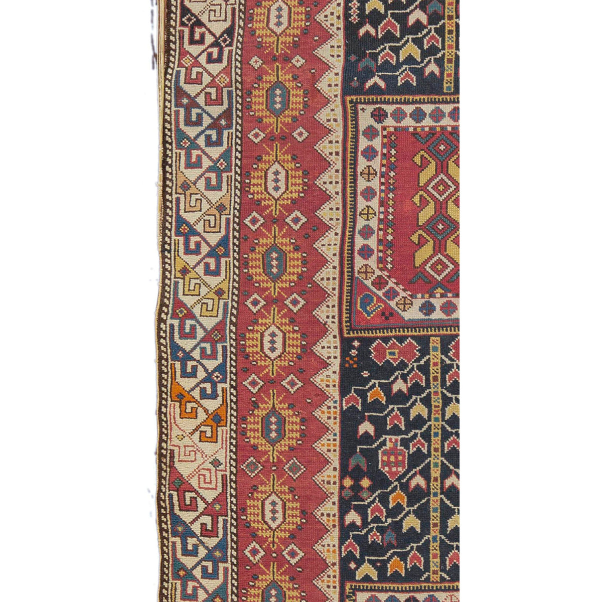 ANTIQUE RUSSIAN SHIRVAN MULTI  4' X 5'4"