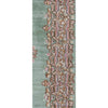 SEMI-ANTIQUE KIRMAN GREEN / IVORY 2' X 3'10"