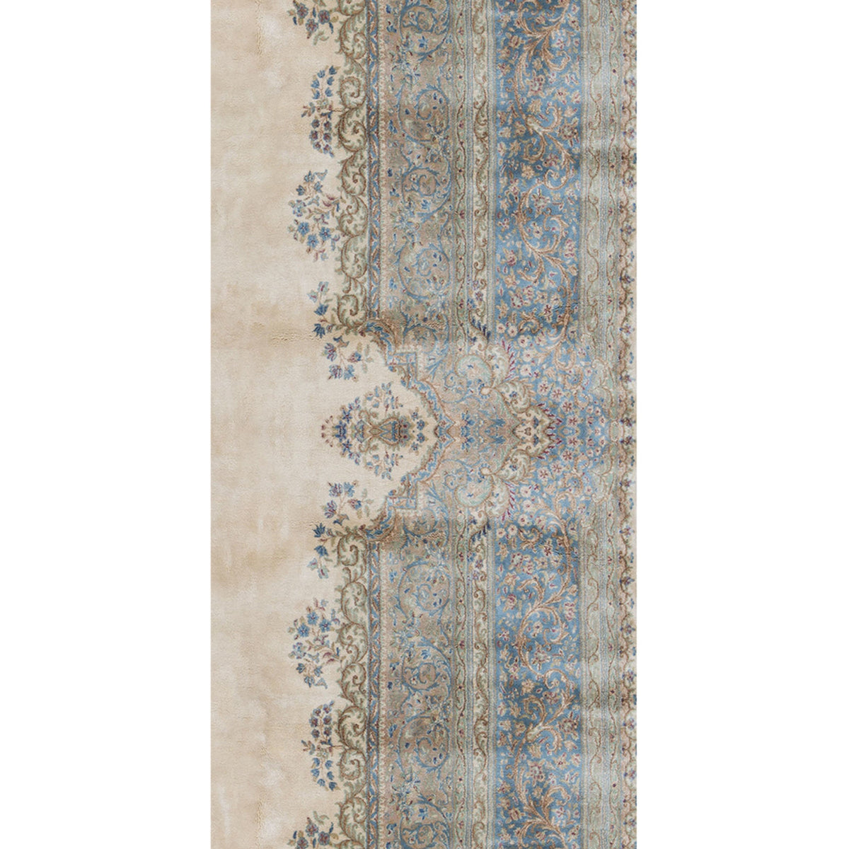 SEMI-ANTIQUE KIRMAN IVORY 14'3" X 19'6"