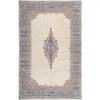 SEMI-ANTIQUE KIRMAN IVORY / BLUE 11'10" X 19'3"