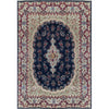 SEMI-ANTIQUE KIRMAN NAVY / GREEN 12'10" X 17'6"
