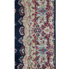 SEMI-ANTIQUE KIRMAN NAVY / GREEN 12'10" X 17'6"