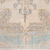 SEMI-ANTIQUE KIRMAN IVORY / BLUE 11'10" X 26'