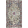 SEMI-ANTIQUE KIRMAN IVORY / RED 13'5" X 26'2"