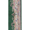 SEMI-ANTIQUE KIRMAN GREEN / IVORY 4' X 6'