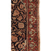ANTIQUE PERSIAN FINE MALAYER BLACK / RED 4'4" X 6'7"