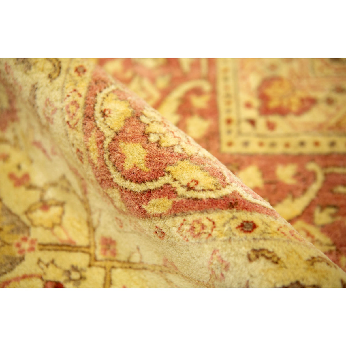 ANTIQUE INDIA AGRA STYLE AGRA IVORY / IVORY 16'9" X 22'9"