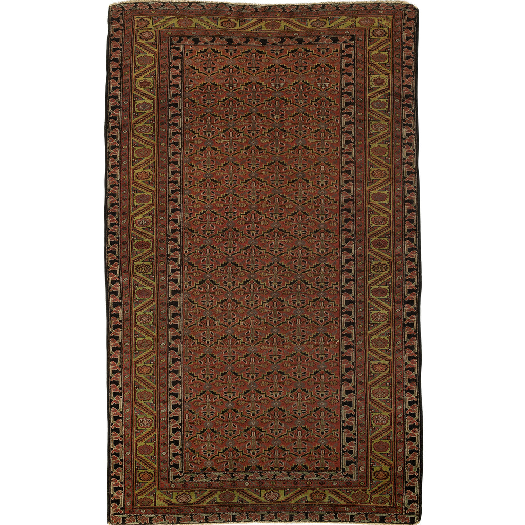 ANTIQUE PERSIAN FINE MALAYER MULTI  3'11" X 6'11"