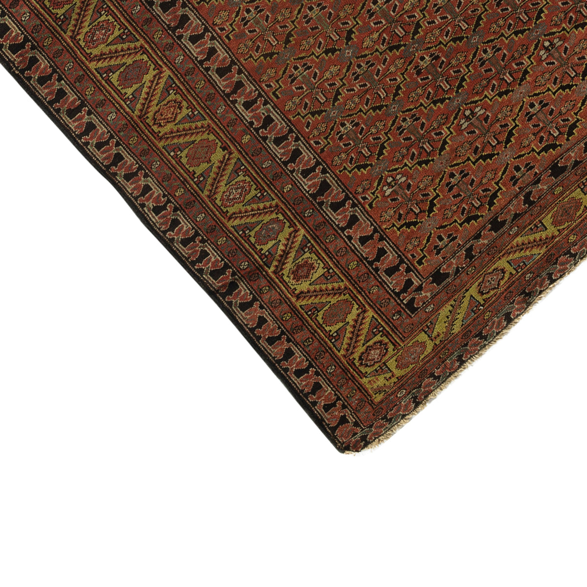 ANTIQUE PERSIAN FINE MALAYER MULTI  3'11" X 6'11"