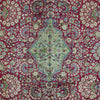 SEMI-ANTIQUE KIRMAN RED / BLUE 9'1" X 12'1"
