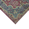 SEMI-ANTIQUE KIRMAN RED / BLUE 9'1" X 12'1"