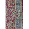 SEMI-ANTIQUE KIRMAN RED / BLUE 9'1" X 12'1"