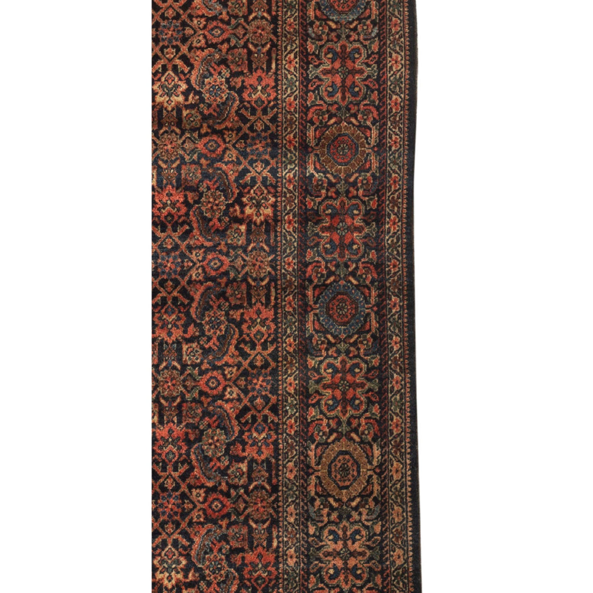 ANTIQUE PERSIAN FINE FARAHAN SAROUK MULTI  4'2" X 6'4"