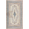 SEMI-ANTIQUE KIRMAN IVORY / BLUE 12'3" X 21'7"