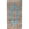 SEMI-ANTIQUE KIRMAN BLUE 8'11" X 17'