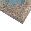 SEMI-ANTIQUE KIRMAN BLUE 8'11" X 17'
