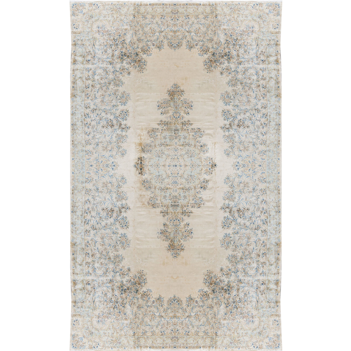SEMI-ANTIQUE KIRMAN GOLD 13'5" X 25'1"