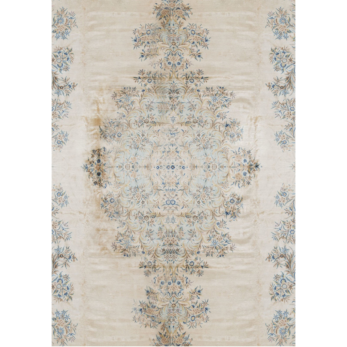 SEMI-ANTIQUE KIRMAN GOLD 13'5" X 25'1"
