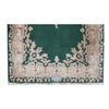 SEMI-ANTIQUE KIRMAN GREEN / IVORY 1'11" X 3'10"
