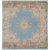 SEMI-ANTIQUE KIRMAN BLUE 3'10" X 4'