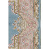 SEMI-ANTIQUE KIRMAN BLUE 3'10" X 4'