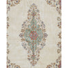 SEMI-ANTIQUE KIRMAN IVORY / GREEN 8'10" X 12'1"