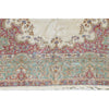 SEMI-ANTIQUE KIRMAN IVORY / GREEN 8'10" X 12'1"
