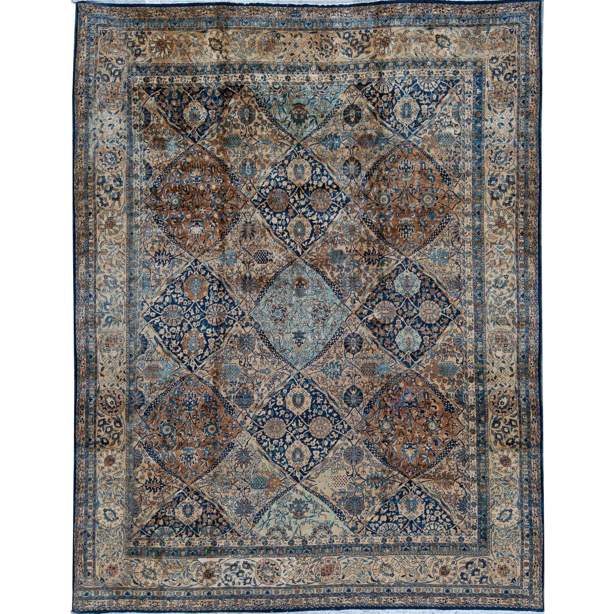 SEMI-ANTIQUE KIRMAN GOLD 11'8" X 14'8"