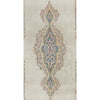 SEMI-ANTIQUE KIRMAN IVORY / BLUE 4' X 15'2"