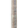 SEMI-ANTIQUE KIRMAN IVORY / BLUE 4' X 15'2"