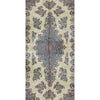 SEMI-ANTIQUE KIRMAN IVORY / BLUE 11'8" X 20'5"