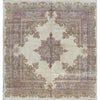 SEMI-ANTIQUE KIRMAN IVORY 8'11" X 9'3"