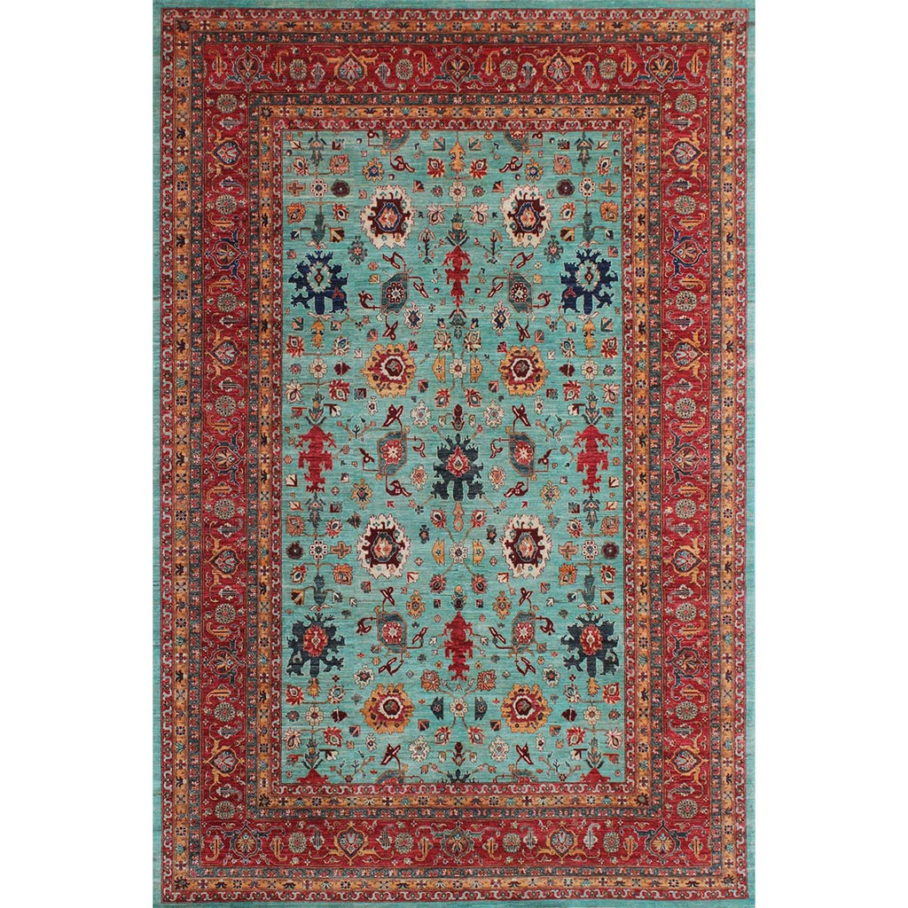 ARYANA ARYAN TURQUOISE / RUST 9'10" X 13'9"