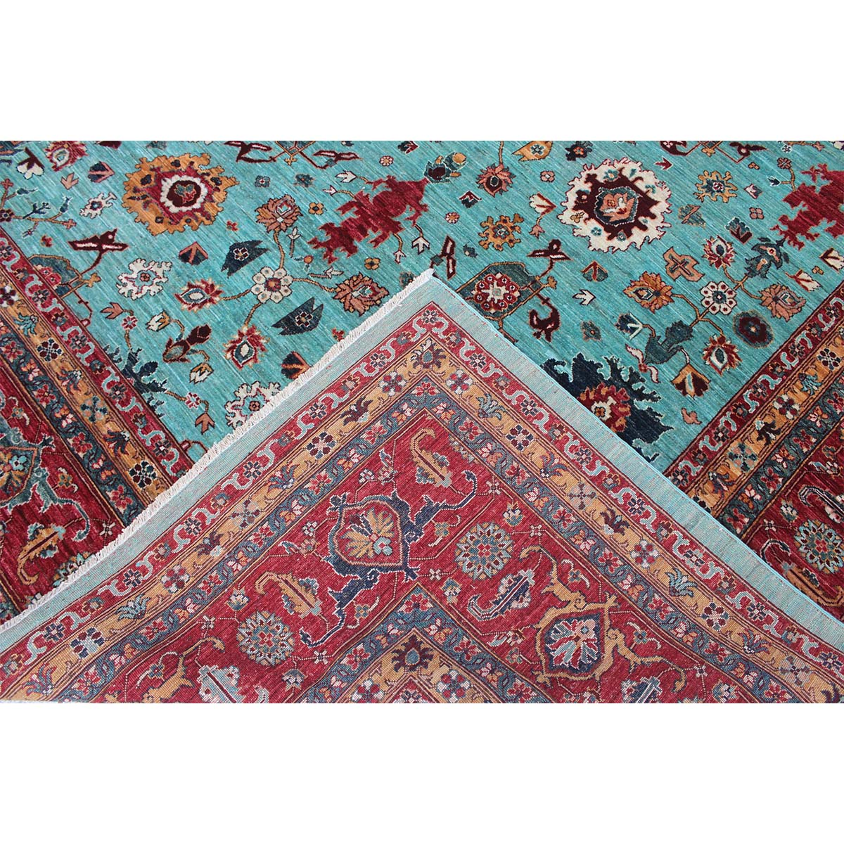 ARYANA ARYAN TURQUOISE / RUST 9'10" X 13'9"
