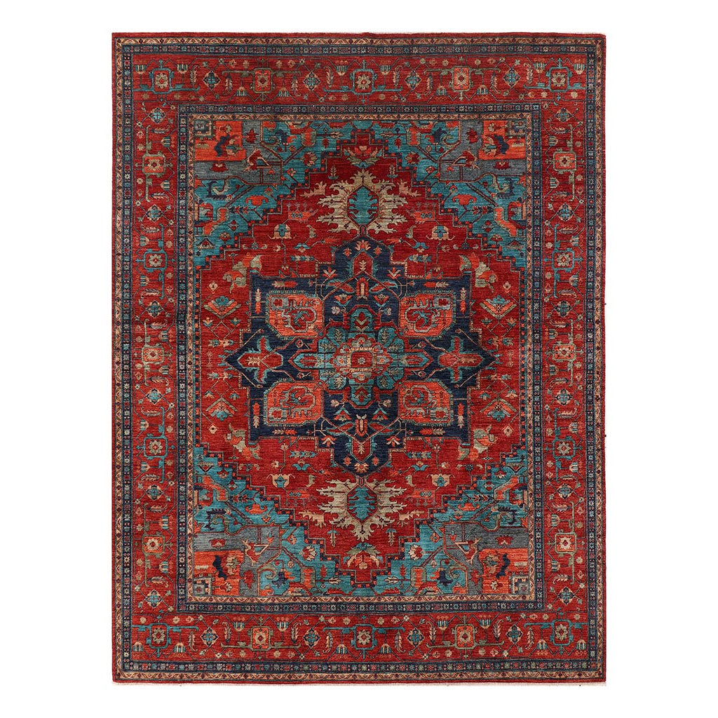 ARYANA ARYAN RED / NAVY 9'1" X 12'1"