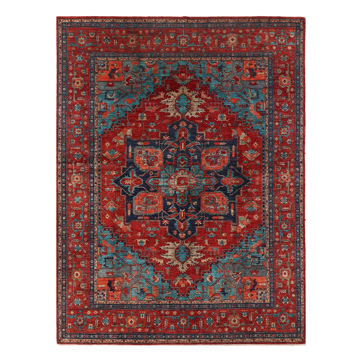 ARYANA ARYAN RED / NAVY 9'1" X 12'1"